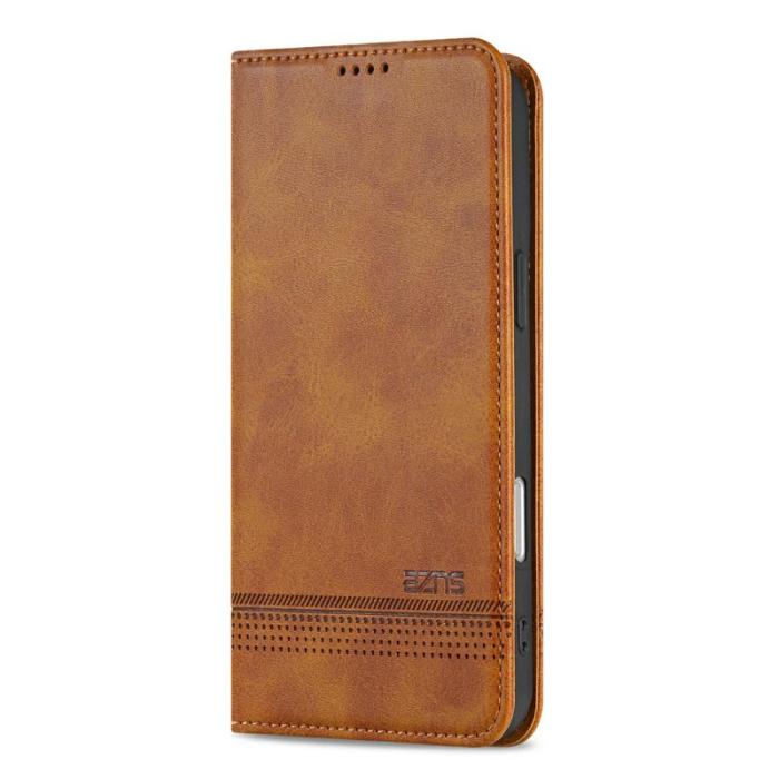 AZNS - AZNS iPhone Air Plånboksfodral Konstläder - Brun