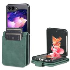 AZNS - AZNS Samsung Galaxy Z Flip7 FE Fodral KonstL&auml;der - Gr&ouml;n