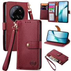 A-One Brand - Xiaomi 15 Ultra Plånboksfodral RFID Blocking Zipper - Röd