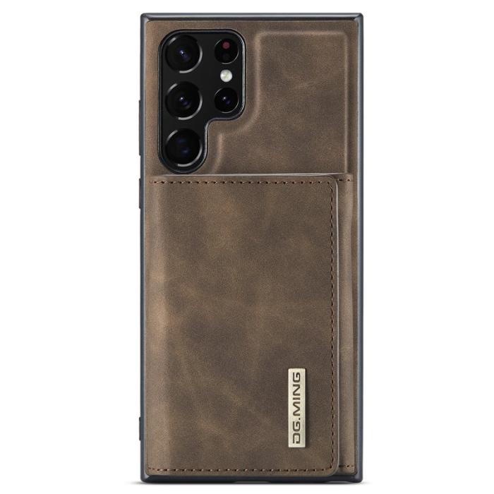DG.MING - DG.MING 2-in-1 Plånboksfodral Samsung Galaxy S22 Ultra - Brun