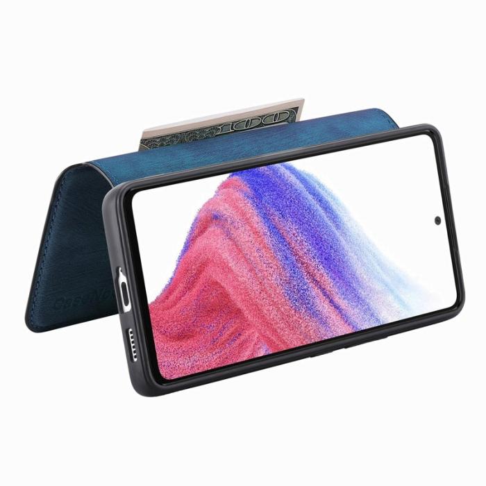 CASENEO - CASENEO Samsung Galaxy A53 5G Plånboksfodral Konstläder - Blå