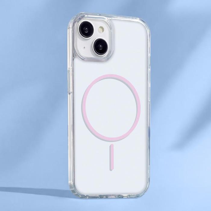 A-One Brand - iPhone 17 Pro Max Mobilskal Magsafe Anti Shock Thin - Rosa