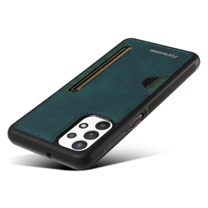 FORWENW - FORWENW F5 Series Samsung Galaxy A53 5G Fodral KonstLäder - Grön
