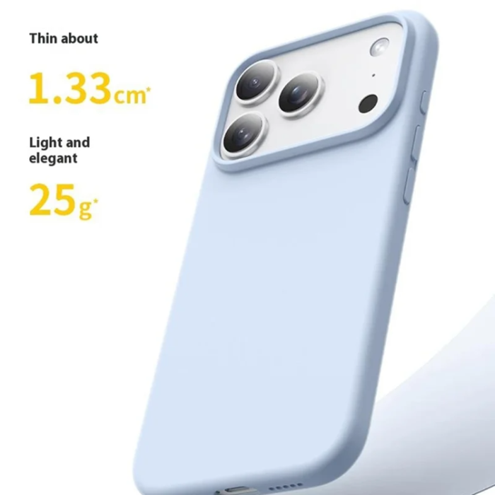 A-One Brand - iPhone 17 Pro Max Mobilskal MagSafe Ultra Thin Silicone - Bean Lila