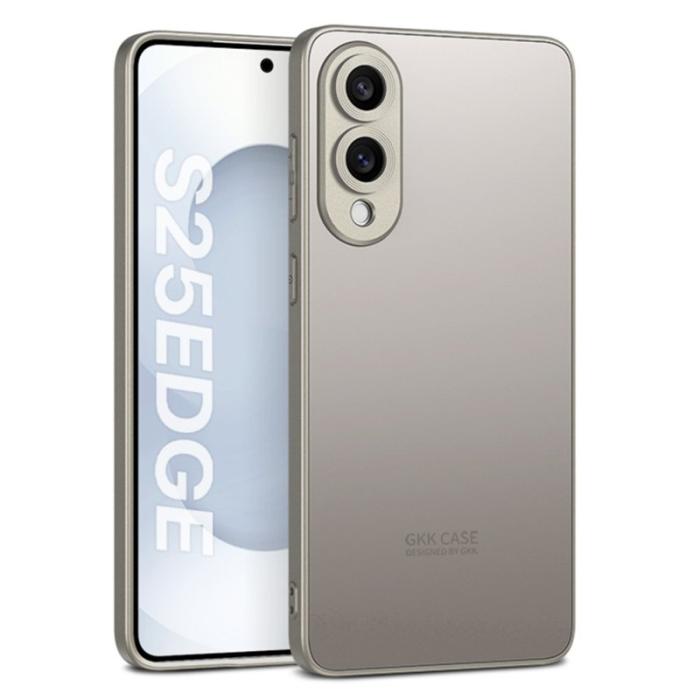 GKK - GKK Samsung Galaxy S25 Edge Fodral Skin Touch AG PC+TPU - Grå