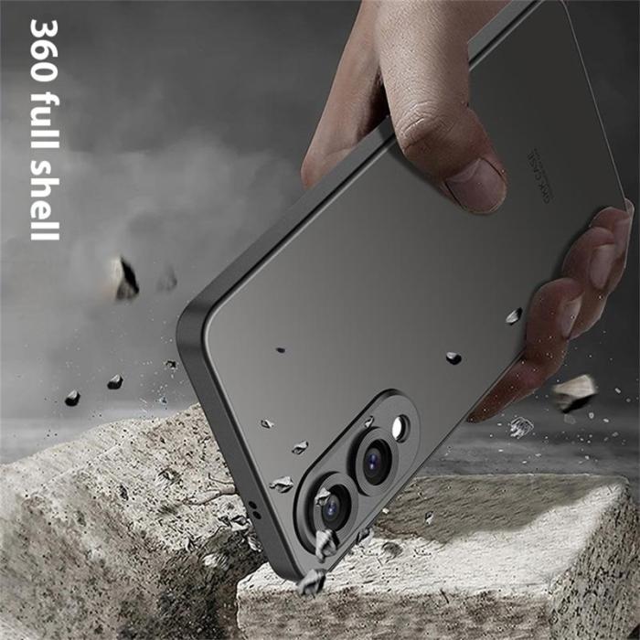 GKK - GKK Samsung Galaxy S25 Edge Fodral Skin Touch AG PC+TPU - Grå