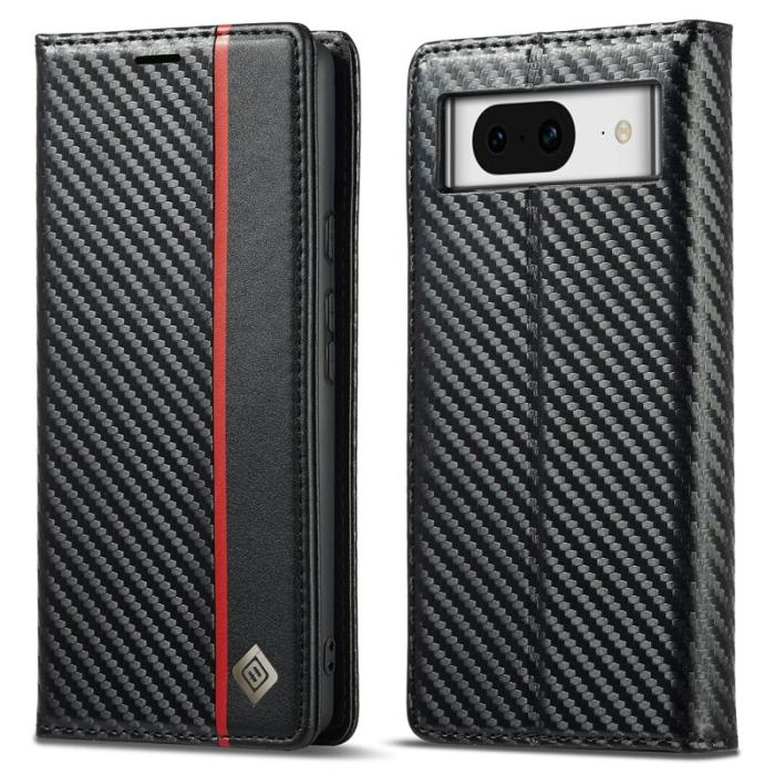 LC.imeeke - LC.IMEEKE Google Pixel 8a Plånboksfodral Konstläder - Vertikal rand