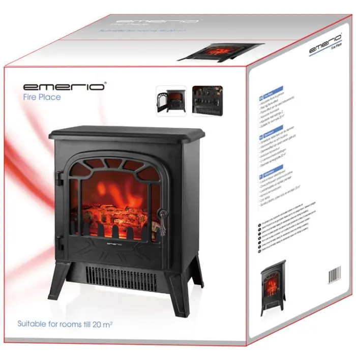Emerio - EMERIO Dekorationsbrasa Värmefläkt 1850W FP-121933