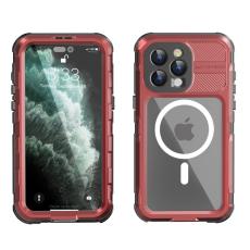 SHELLBOX - SHELLBOX M Series Mobilskal till iPhone 15 Pro Vattent&auml;t R&ouml;d