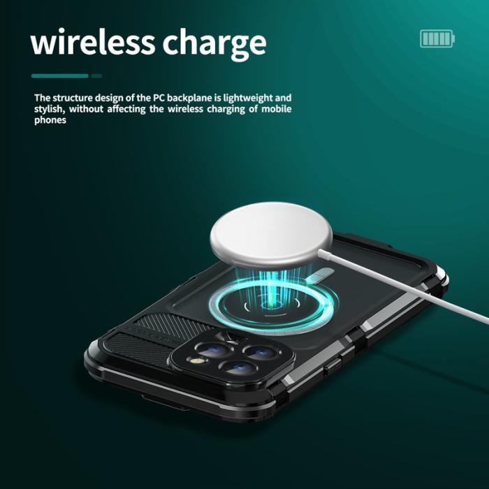 SHELLBOX - SHELLBOX M Series Mobilskal till iPhone 15 Pro Vattentät MagSafe Svart