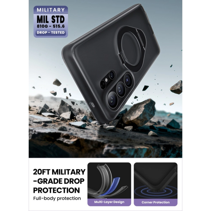 SupCase - SupCase Mobilskal För Galaxy S26 Ultra Magsafe Cosmo - Frost Svart