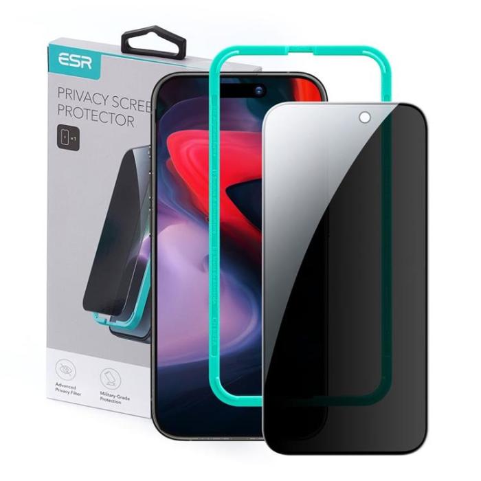 ESR - ESR iPhone 15 Plus Härdat Glas Skärmskydd Privacy