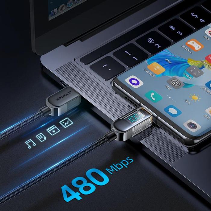Joyroom - Joyroom Fast USB-C till USB-C kabel 100W 1.2m - Svart
