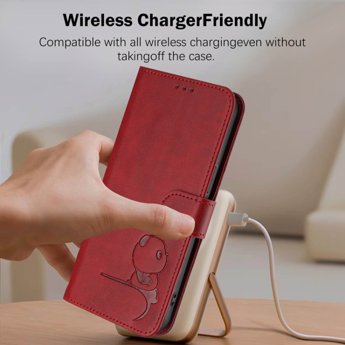 A-One Brand - OnePlus 15 Konstläder Plånboksfodral Panda Imprint RFID-Skydd