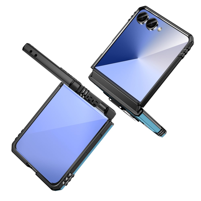 A-One Brand - Galaxy Z Flip7 5G Mobilskal Kickstand Slide - Babyblå