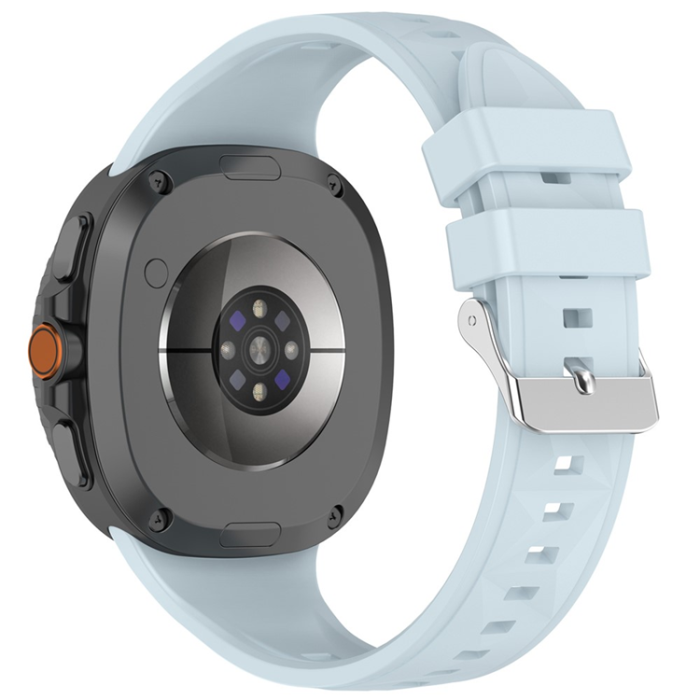 A-One Brand - Galaxy Watch 8/8 Classic (40/44/46mm) Armband Textured - Baby Blå