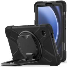 A-One Brand - Galaxy Tab A9 Skal Kickstand Handle Grip - Svart