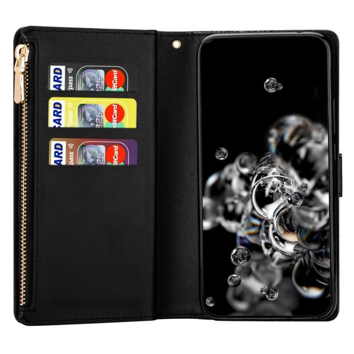 OEM - Samsung Galaxy S26 Fodral Stjärnhimmel Graverad Äkta Läder - Svart