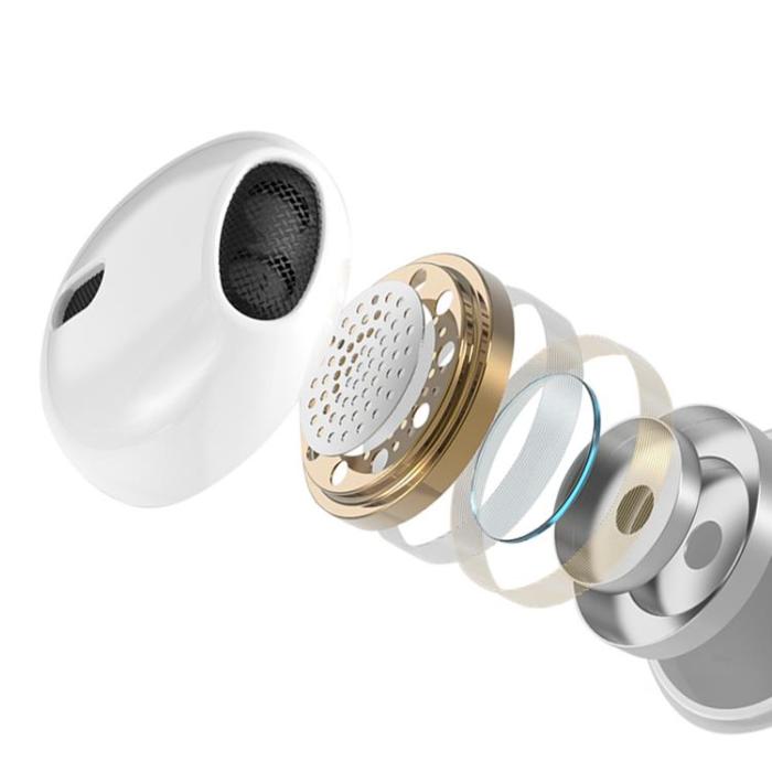 BWOO - BWOO In-Ear Trådbundna Hörlurar Jack 3.5mm Stereo - Vit