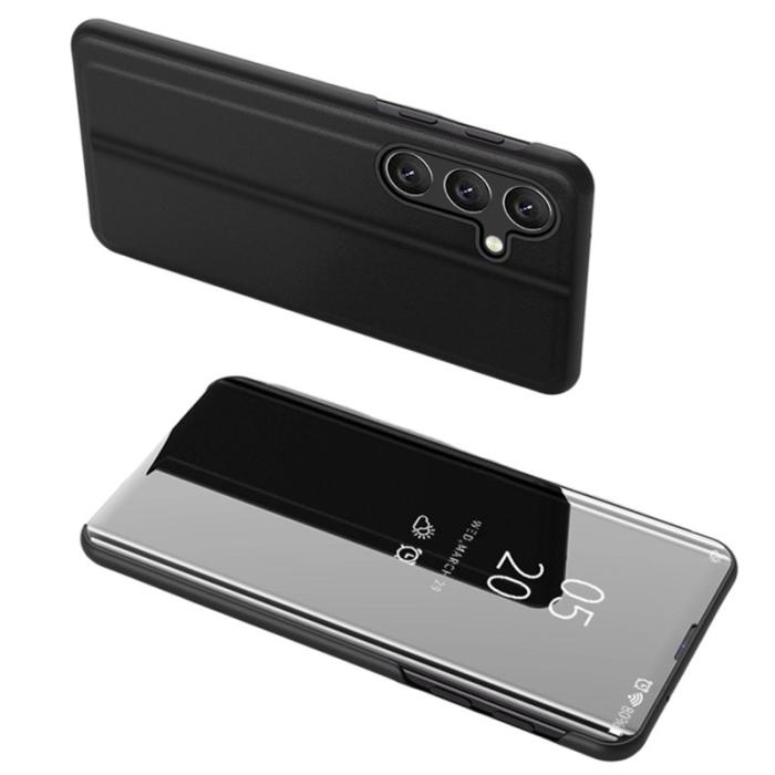 OEM - Samsung Galaxy S26/S26 Pro Skal Med Fönster PU Läder - Svart
