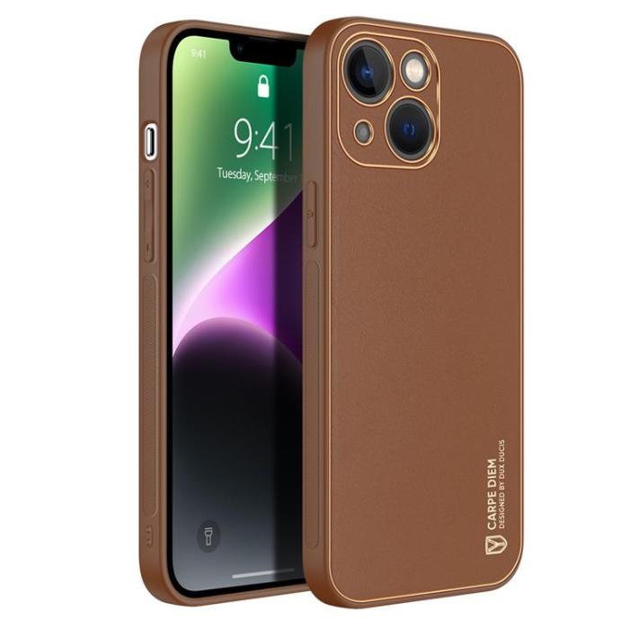 Dux Ducis - Dux Ducis iPhone 14 Plus Skal Yolo - Brun
