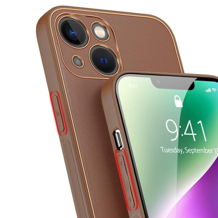 Dux Ducis - Dux Ducis iPhone 14 Plus Skal Yolo - Brun