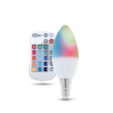 Forever Light - Forever Light LED Glödlampa E14 C37 RGB + Vit 5W + RC