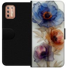 iSecrets - Plånboksfodral till Motorola Moto G9 Plus med Silkesblommor