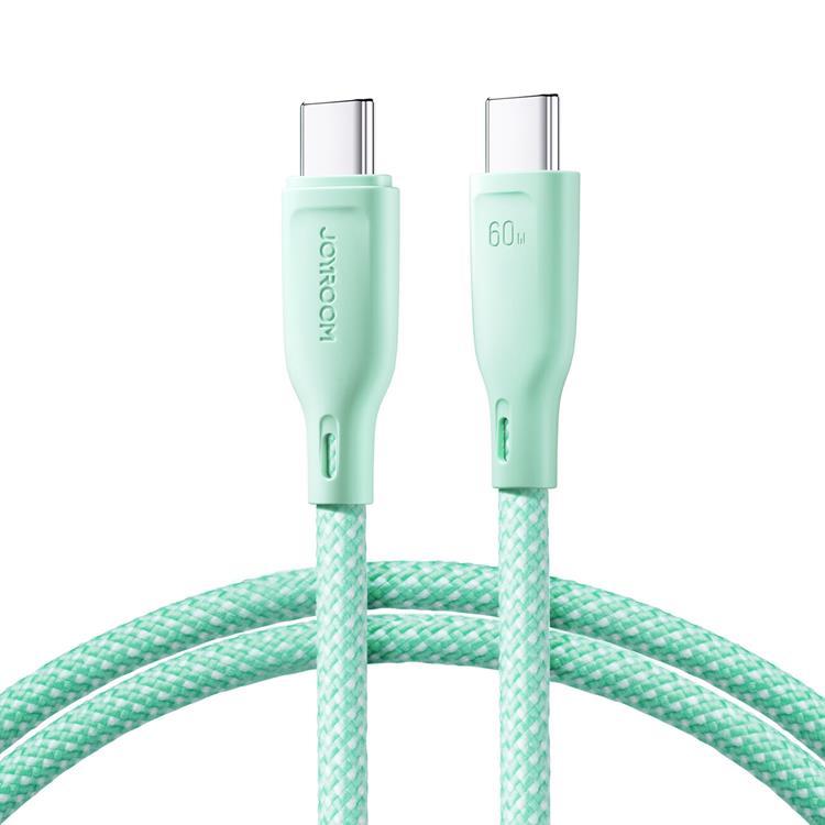 Joyroom USB-C till USB-C kabel 60W 1m Multi-Color - Grön | 3541 | AlltMobil