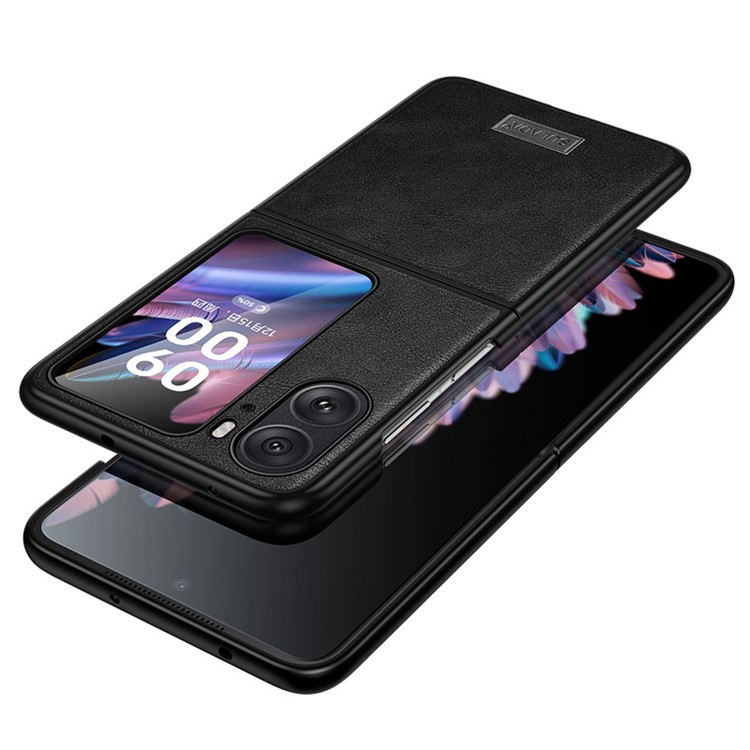 SULADA Oppo Find N2 Flip Mobilskal PU-Läder - Svart | 2353 | AlltMobil