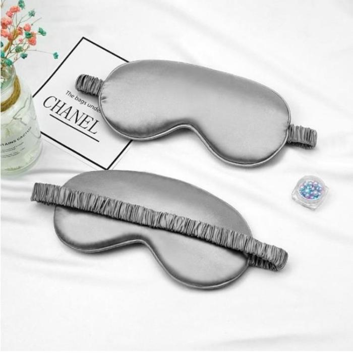 A-One Brand - Bekväm Silky Sovmask/Ögonmask - Grå