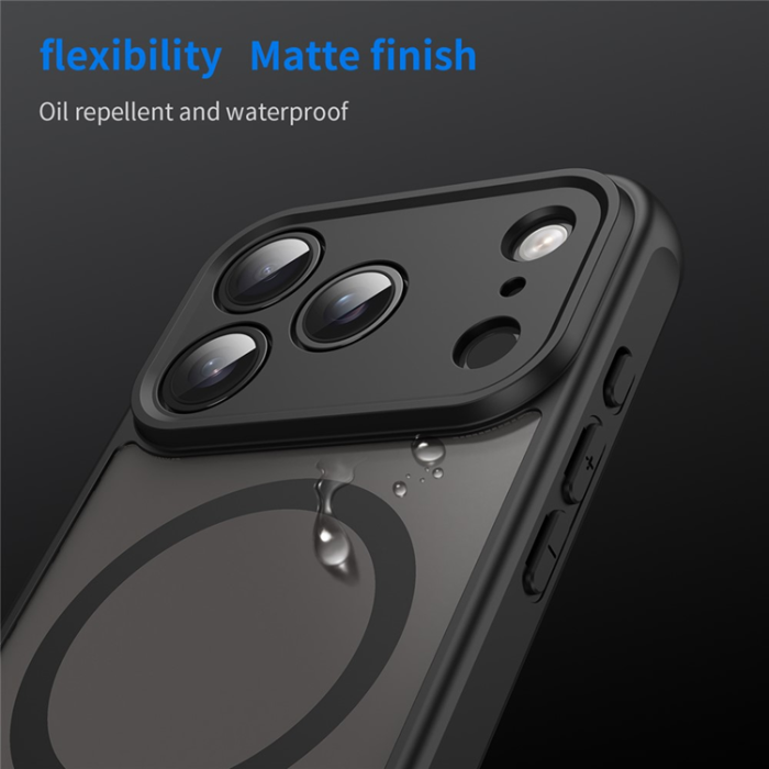 A-One Brand - iPhone 17 Pro Mobilskal MagSafe Anti Drop - Svart