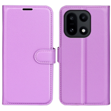 Amorus - AMORUS OnePlus 15 Plånboksfodral Litchi Shockproof - Lila