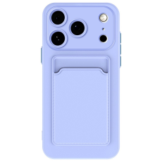A-One Brand - iPhone 17 Pro Max Mobilskal Korthållare TPU - Lila