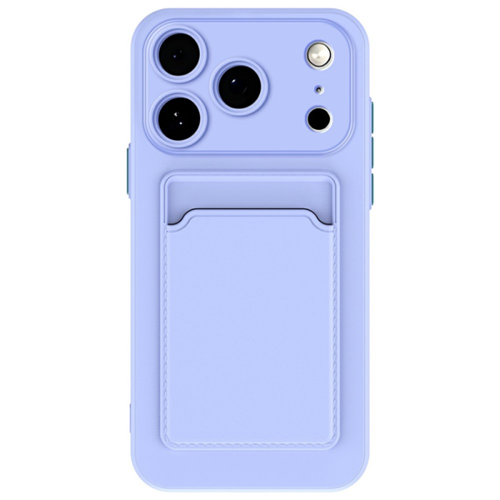 A-One Brand - iPhone 17 Pro Max Mobilskal Korthållare TPU - Lila