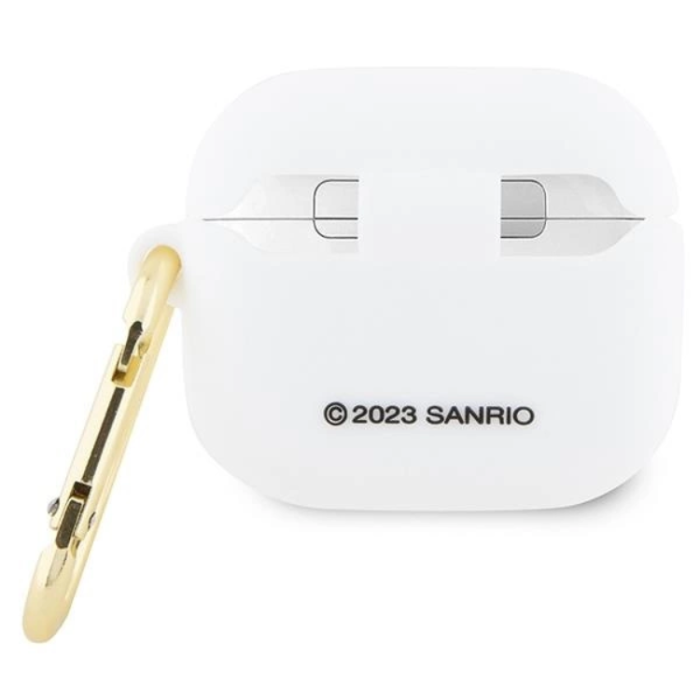 Hello Kitty - Hello Kitty AirPods 3 Skal Silikon 3D Kitty Head - Vit