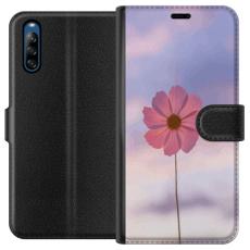 iSecrets - Plånboksfodral till Sony Xperia L4 med Rosa blomma