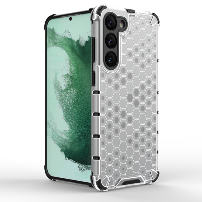 OEM - Galaxy S23 Plus Skal Honeycomb Armored Hybrid - Blå