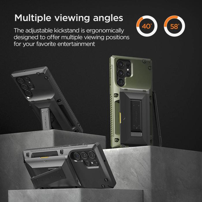 UTGATT1 - VRS DESIGN | Damda Glide Hybrid Skal Galaxy S22 Ultra - Svart