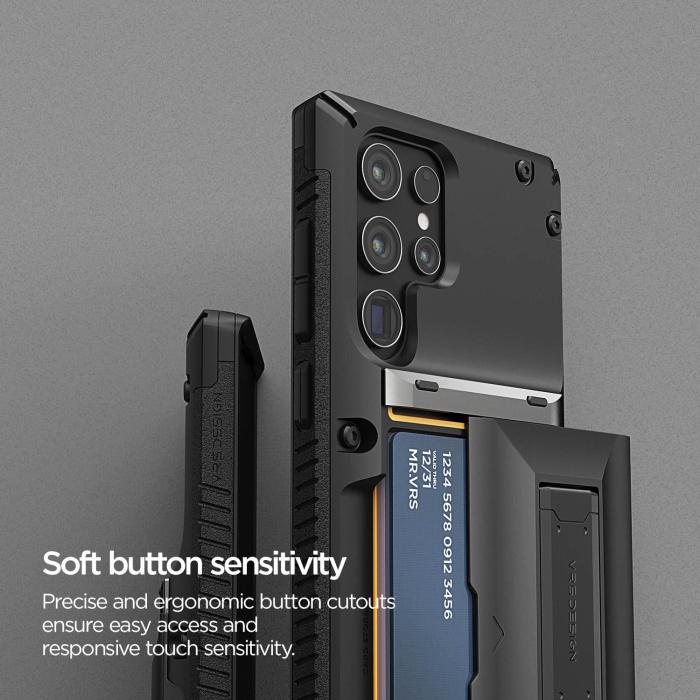 UTGATT1 - VRS DESIGN | Damda Glide Hybrid Skal Galaxy S22 Ultra - Svart