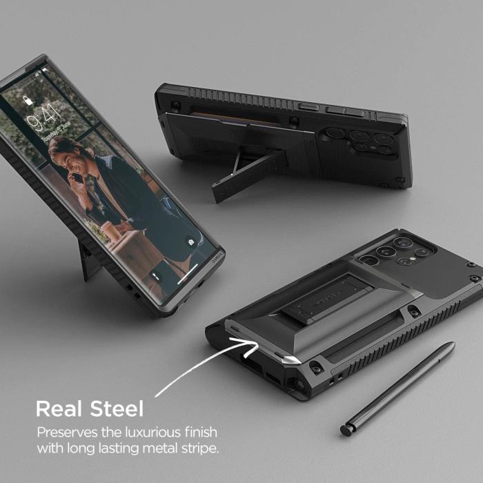 UTGATT1 - VRS DESIGN | Damda Glide Hybrid Skal Galaxy S22 Ultra - Svart