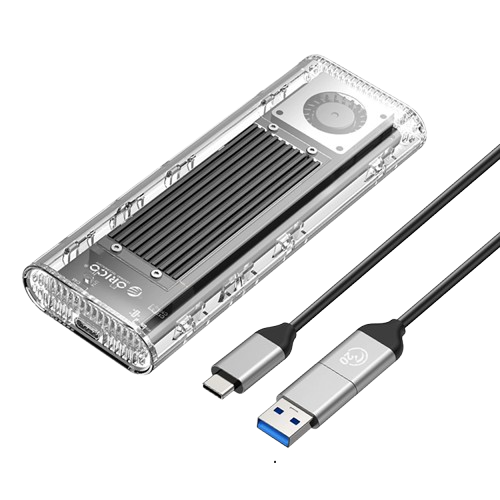 Orico Diskenhet M.2 NVME USB-C 3.2 20Gb/s TCM2-G20 - Transparent | 505767 | AlltMobil