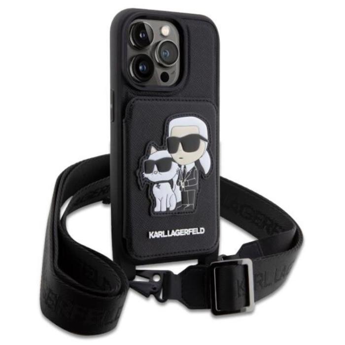 KARL LAGERFELD - Karl Lagerfeld iPhone 14 Pro Halsbandsskal Crossbody Karl