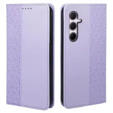 OEM - Samsung Galaxy S26 Fodral Fyrkl&ouml;ver &Auml;kta L&auml;der Flip - Ljuslila