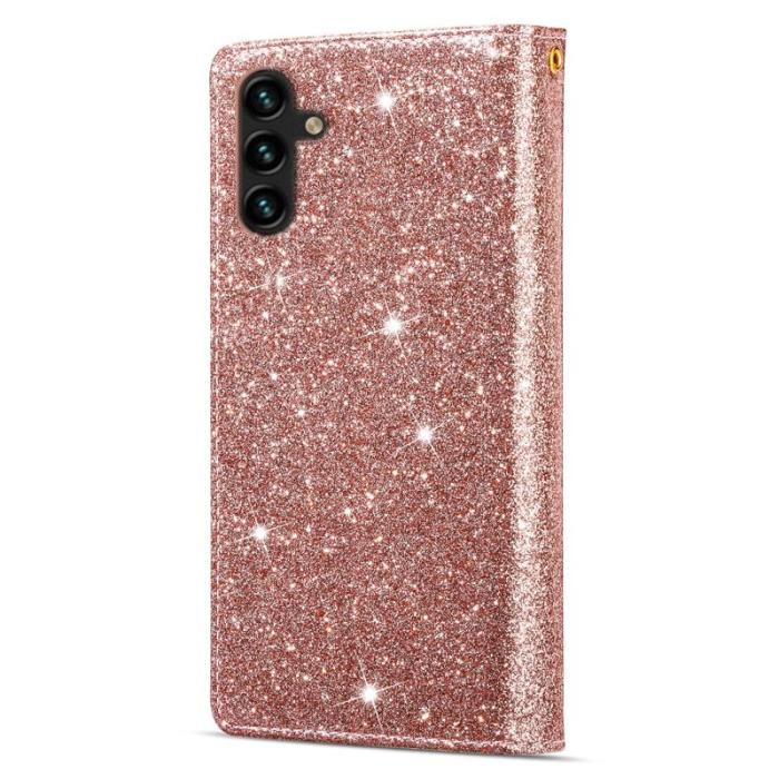 OEM - Samsung Galaxy S26 Plånboksfodral Konstläder Starry Sky - Roséguld