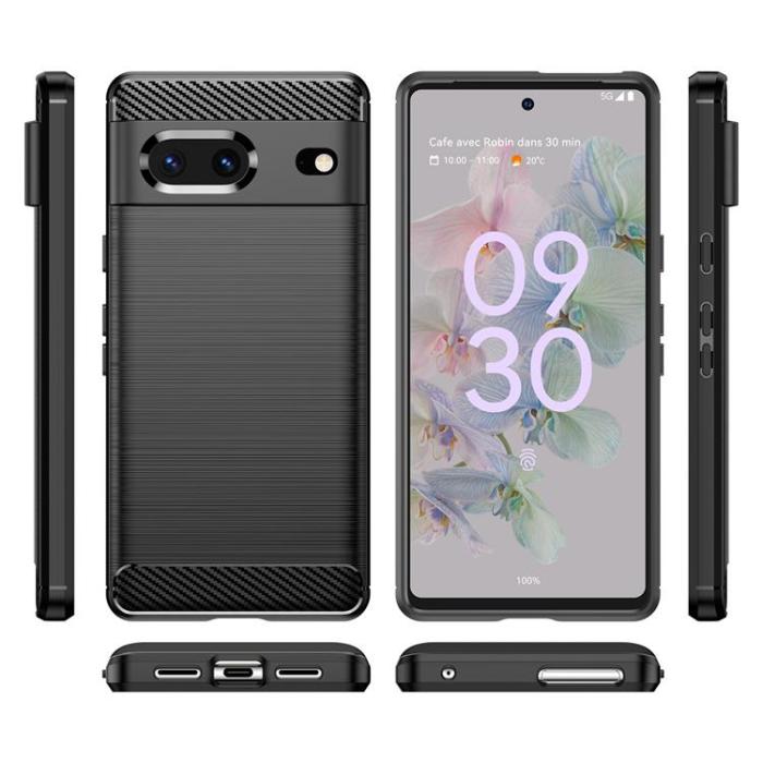 OEM - Carbon Google Pixel 7 Skal Flexible - Svart