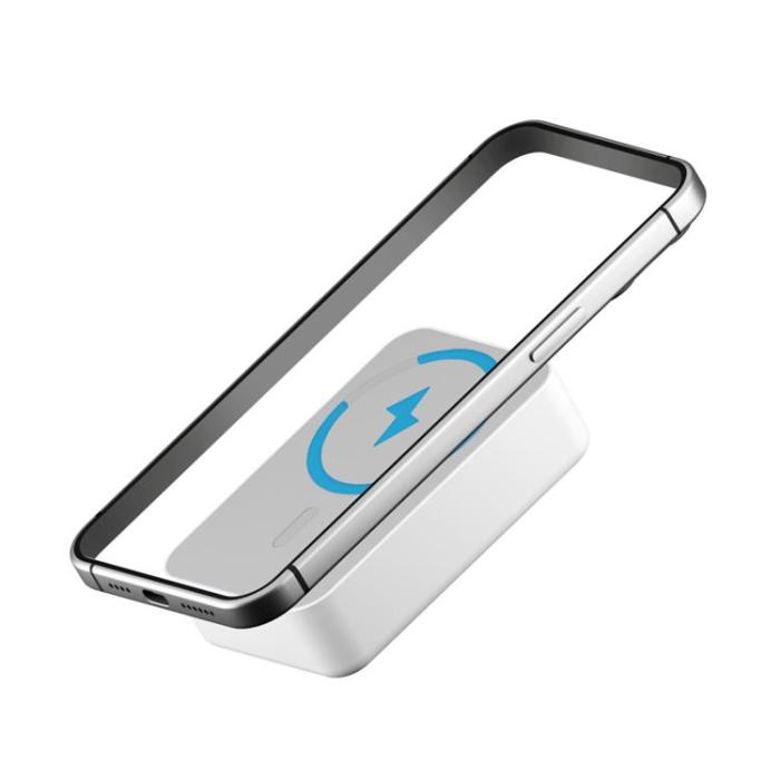 Forever - Forever MagSafe Trådlös Powerbank 10000mAh 20W - Vit