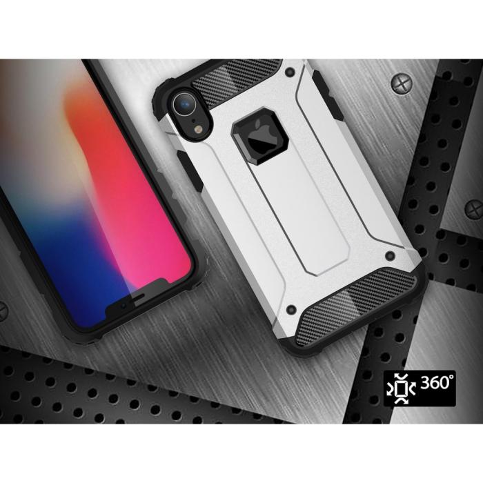 UTGATT1 - Hybrid Armor Mobilskal till Apple iPhone XR - Vit