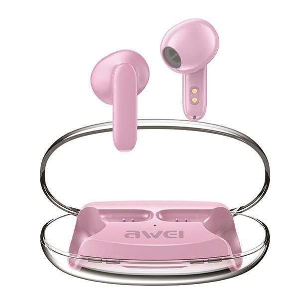 Awei TWS Bluetooth In-Ear Hörlurar T85 ENC - Rosa | 505771 | AlltMobil