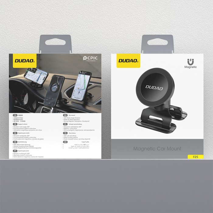 Dudao - Dudao MagSafe Bilhållare för Instrumentbräda eller Vindruta F25 - Svart
